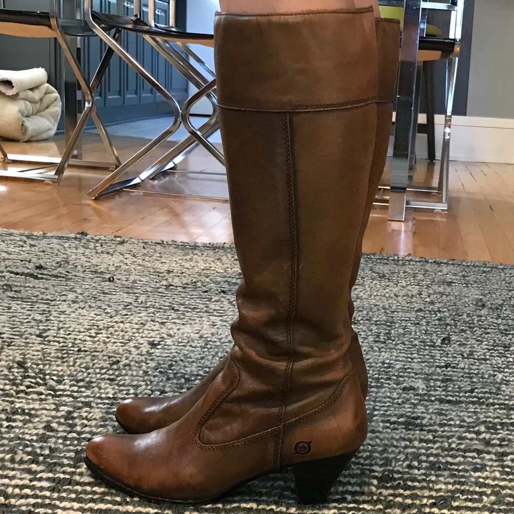 B.O.C. Born Riding Boots Brown 6